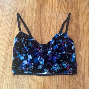 Free people velvet crop top